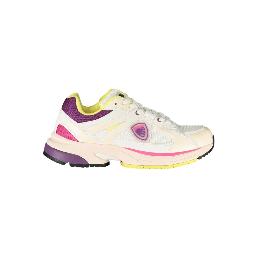 Baskets femme en polyester blanc Blauer