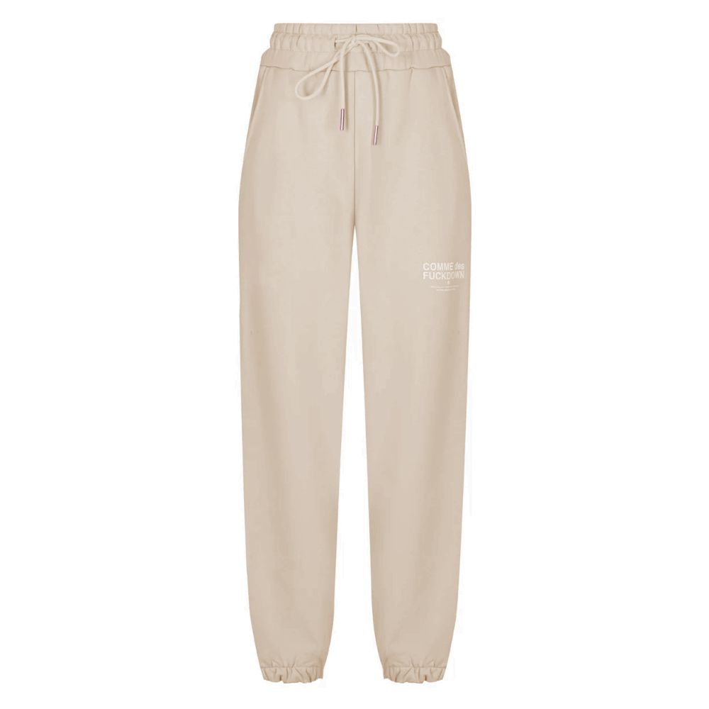 Comme Des Fuckdown beige katoenen jeans en broek