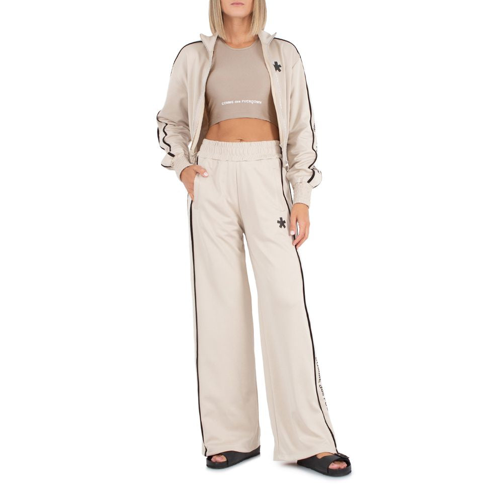 Comme Des Fuckdown beige katoenen jeans en broek