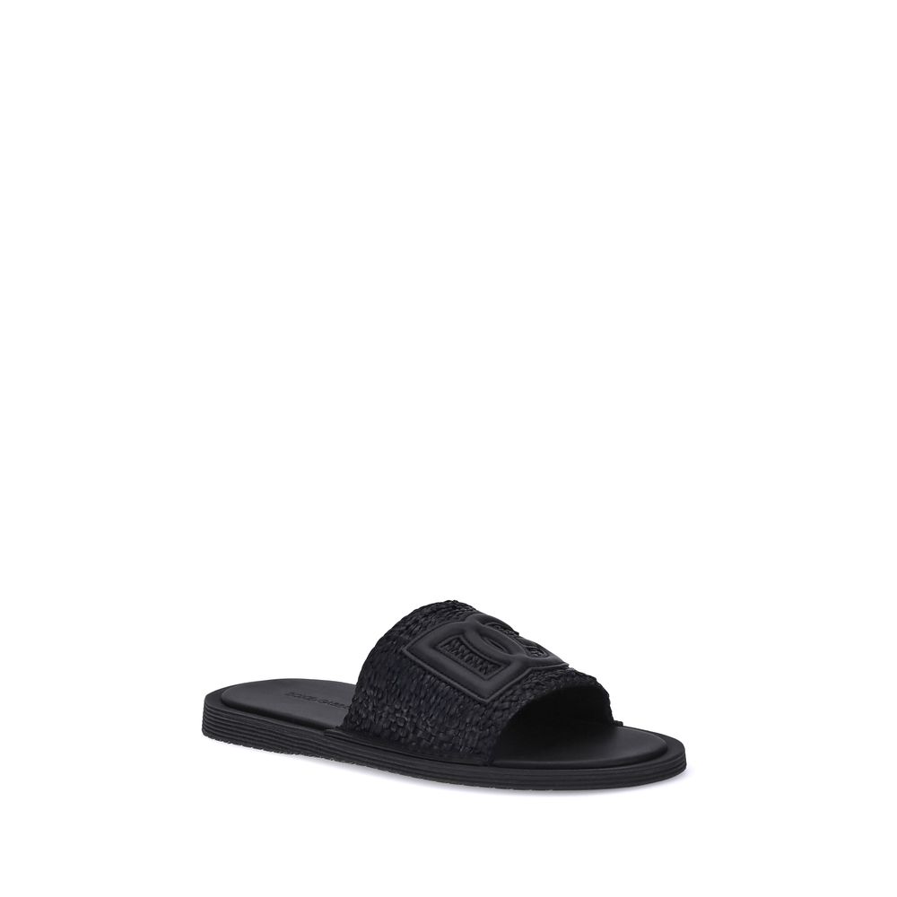 Dolce &amp; Gabbana gehaakte raffia sandalen