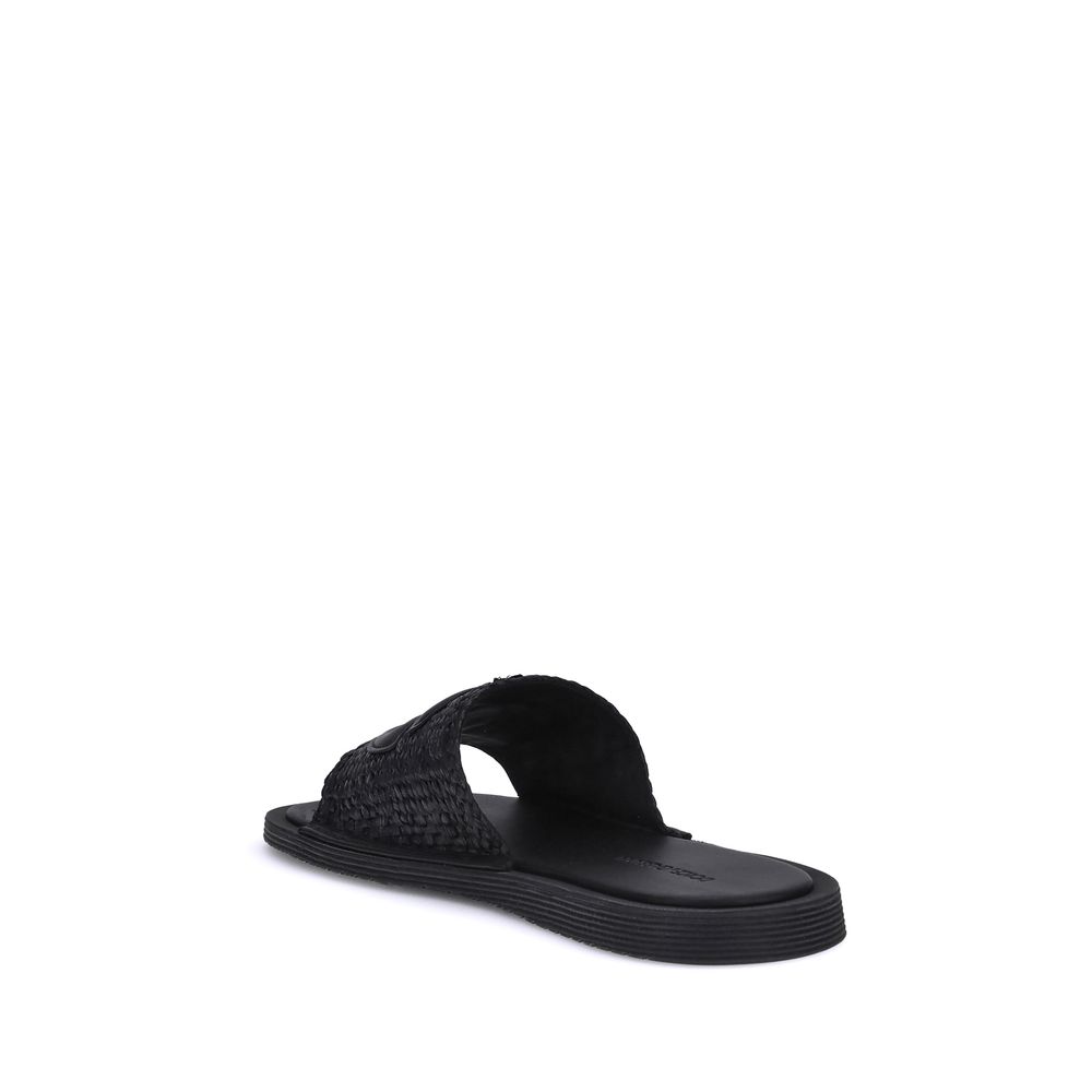 Dolce &amp; Gabbana gehaakte raffia sandalen
