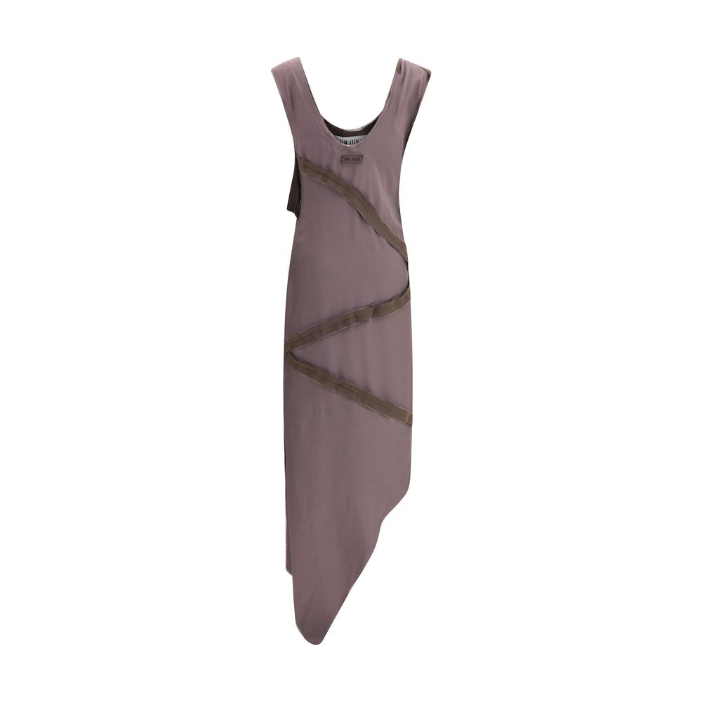 De Attico asymmetrische midi-jurk