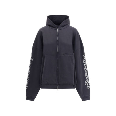 Sweat à capuche Balenciaga à motif de lettres noires