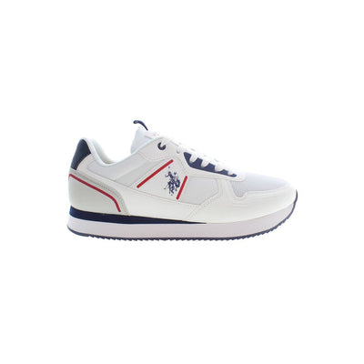 Baskets blanches en polyester pour homme US POLO ASSN.