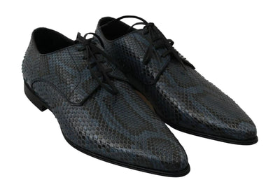 Dolce &amp; Gabbana Blauwe Pythonleren Slangenhuid Schoenen