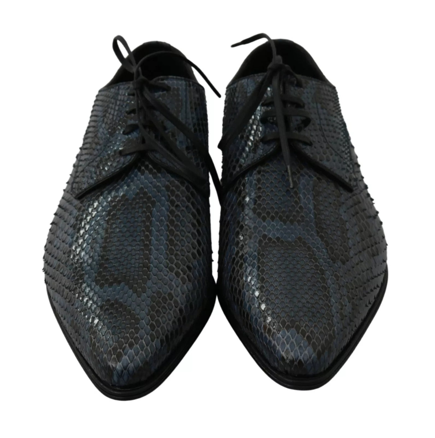 Dolce &amp; Gabbana Blauwe Pythonleren Slangenhuid Schoenen