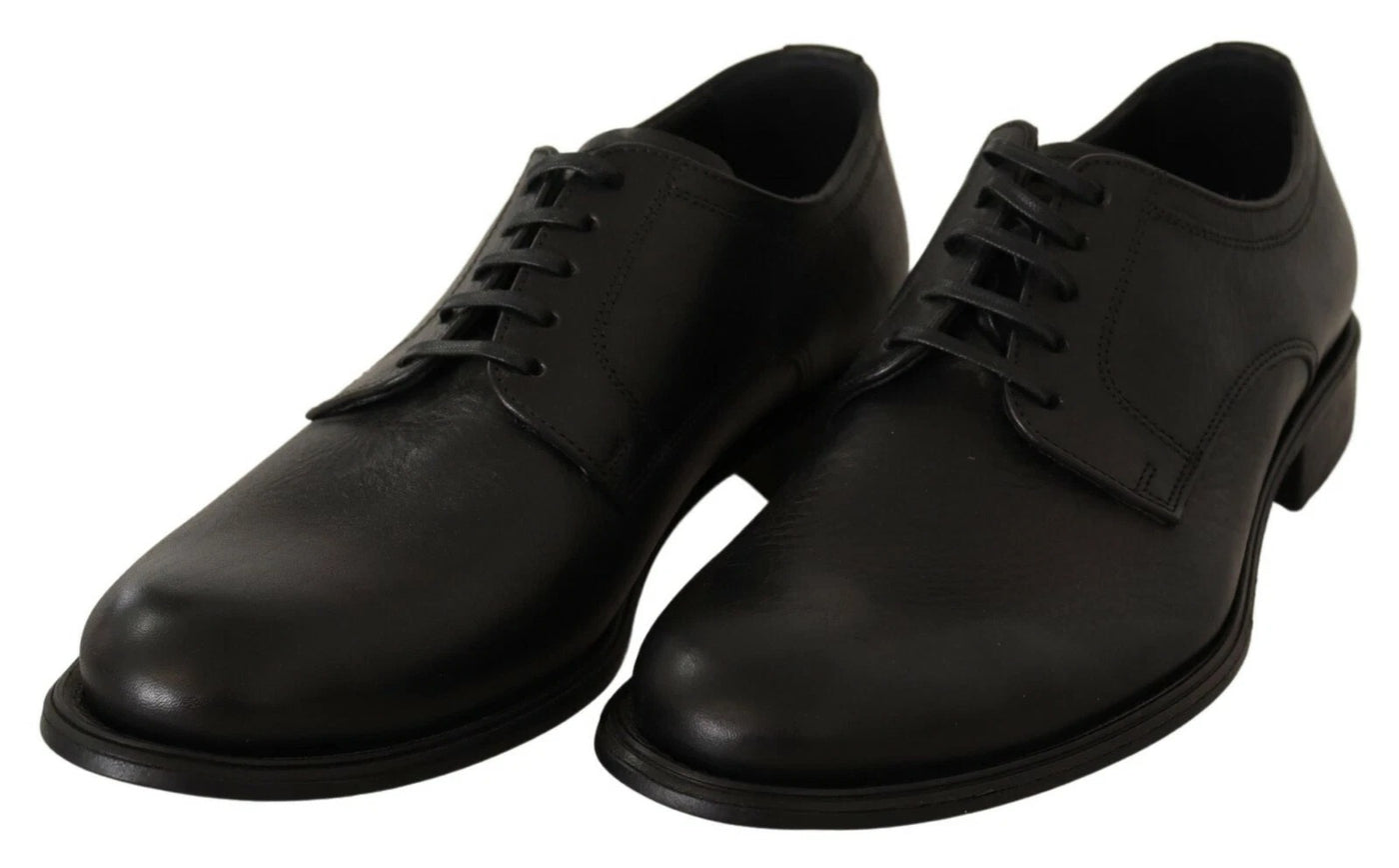 Dolce &amp; Gabbana Zwarte Veterschoenen voor Heren, Formele Derby's van Leer