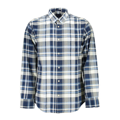 Chemise en coton bleu Gant