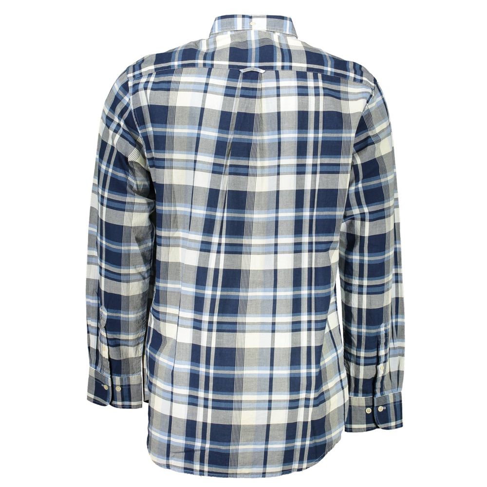 Chemise en coton bleu Gant