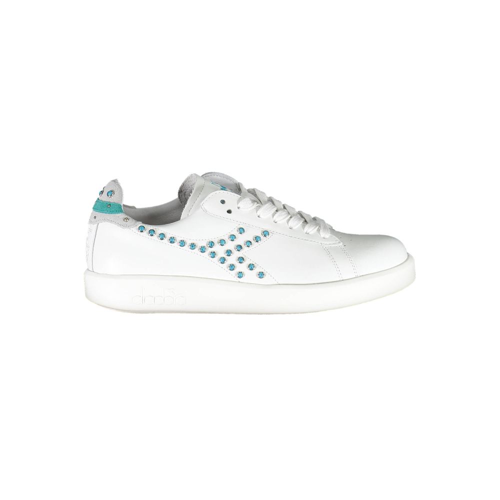 Diadora Witte Stoffen Sneaker