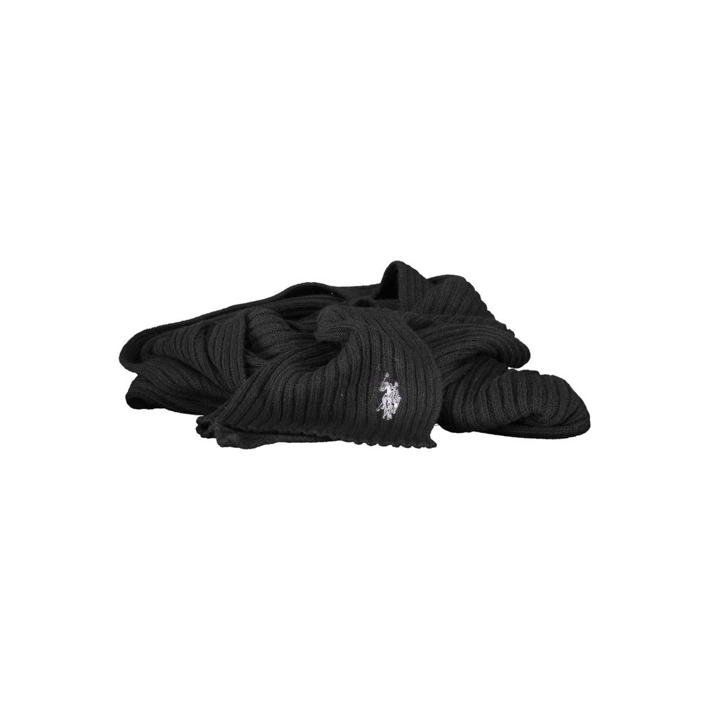 US POLO ASSN. Zwarte wollen sjaal
