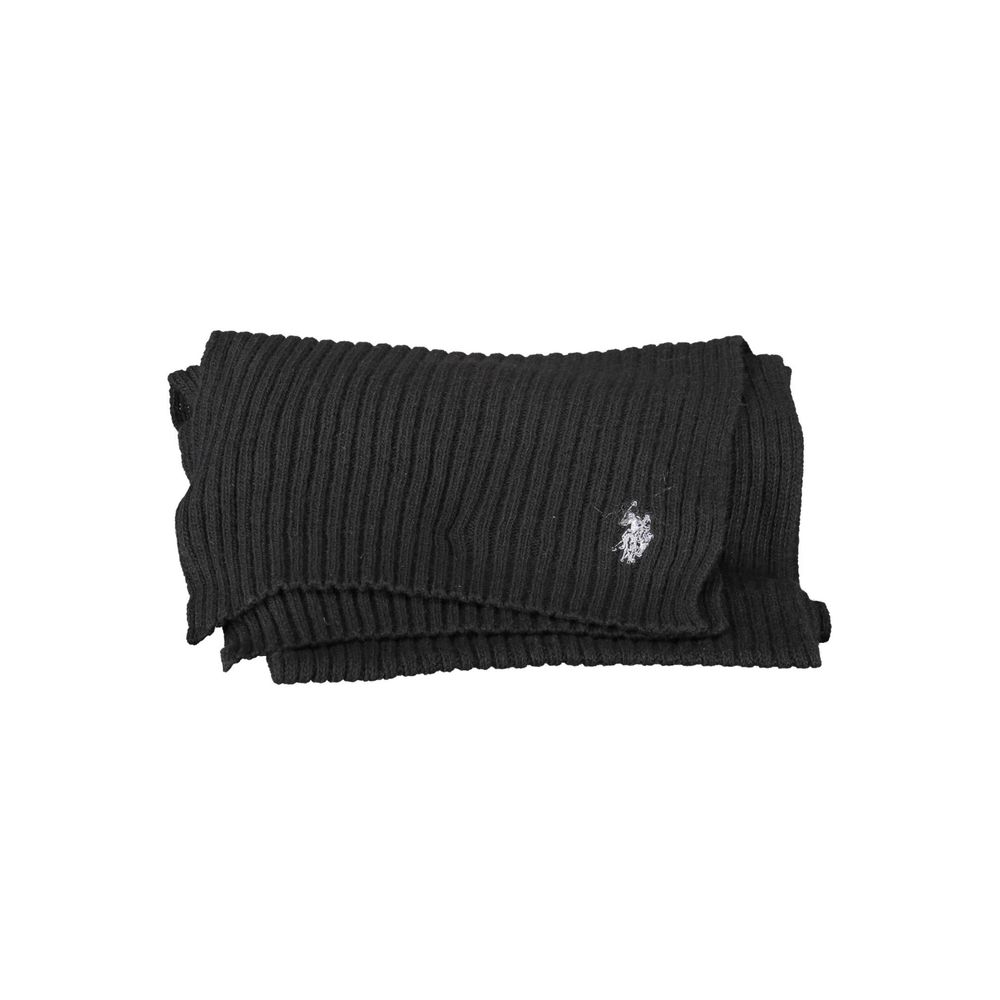 US POLO ASSN. Zwarte wollen sjaal