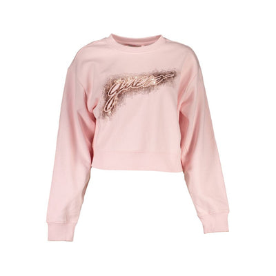 Pull en coton rose Guess pour homme