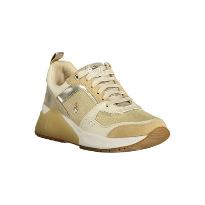 US POLO ASSN. Gouden polyester sneaker