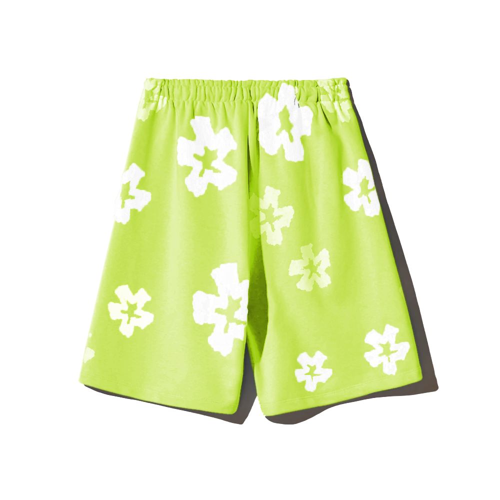 Comme Des Fuckdown Groene Katoenen Korte Broek