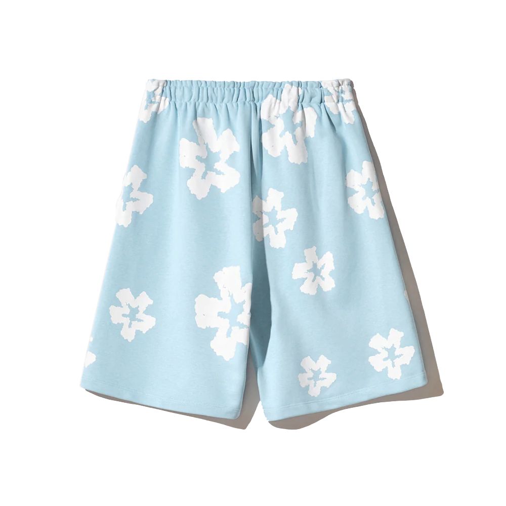 Comme Des Fuckdown Blauwe Katoenen Korte Broek