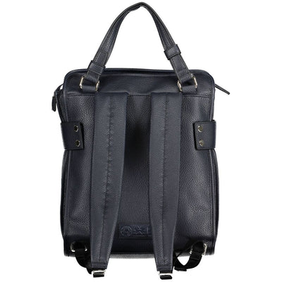 La Martina Blue Polyethylene Backpack