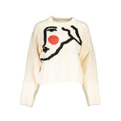 Desigual witte stoffen trui