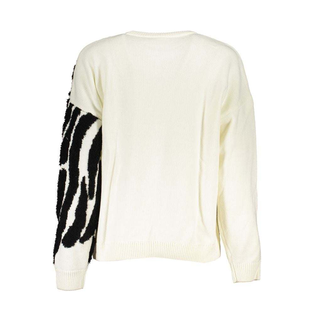 Pull en coton blanc Desigual