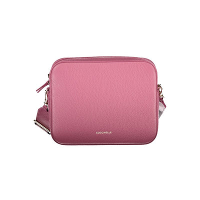 Sac à main en cuir rose Coccinelle