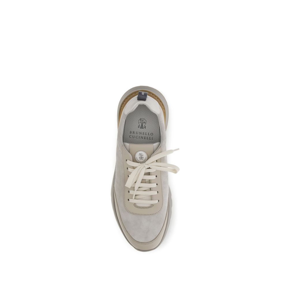Brunello Cucinelli leren sneakers