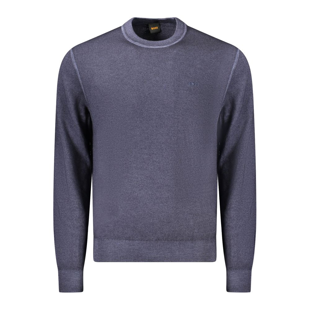 Pull en laine bleu Hugo Boss