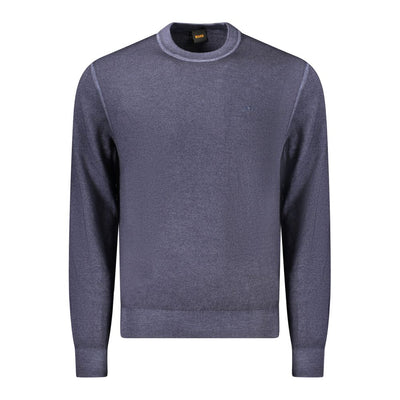 Pull en laine bleu Hugo Boss