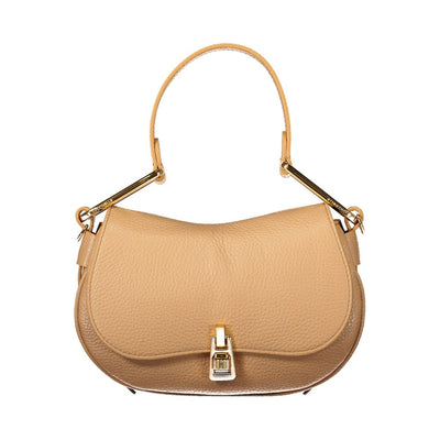 Sac à main en cuir marron Coccinelle