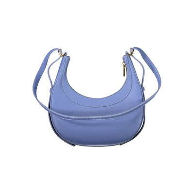 Sac à main en cuir bleu Coccinelle
