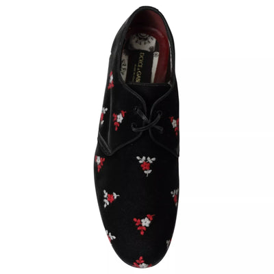 Dolce &amp; Gabbana zwarte bloemenfluwelen formele jurk