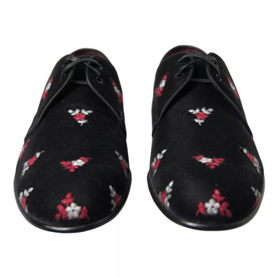 Dolce &amp; Gabbana zwarte bloemenfluwelen formele jurk