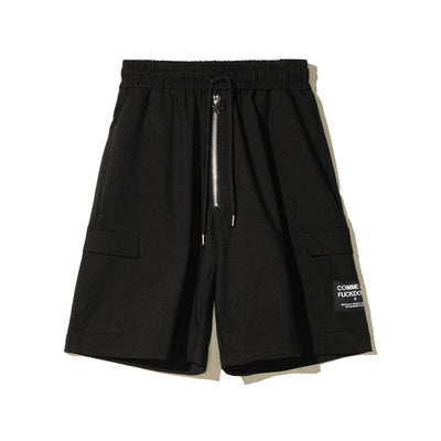 Comme Des Fuckdown Zwarte Katoenen Korte Broek