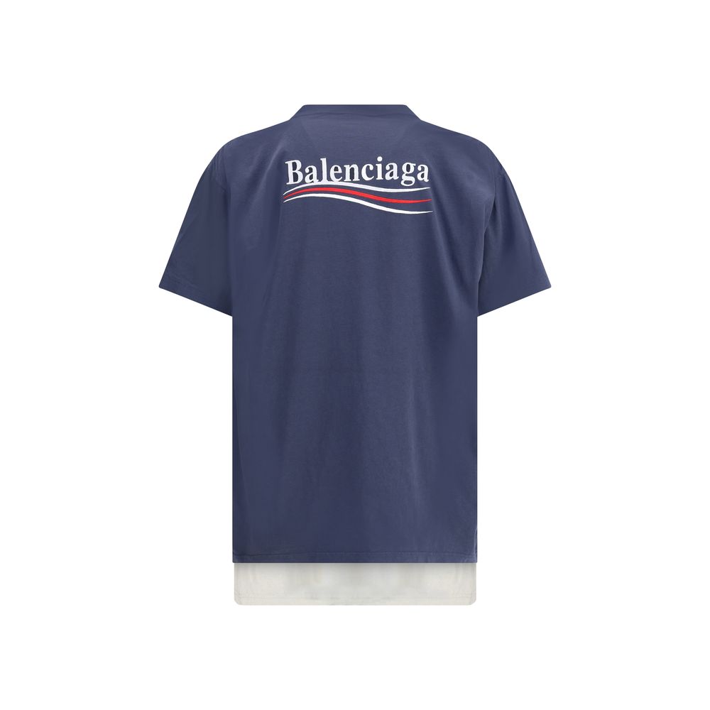 Balenciaga Dubbele Politieke Campagne T-shirt