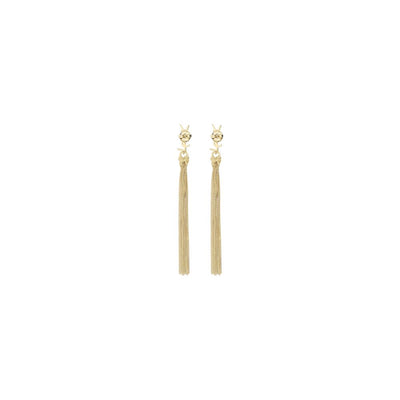 Saint Laurent Bo Pompons Chaines Laiton Métal