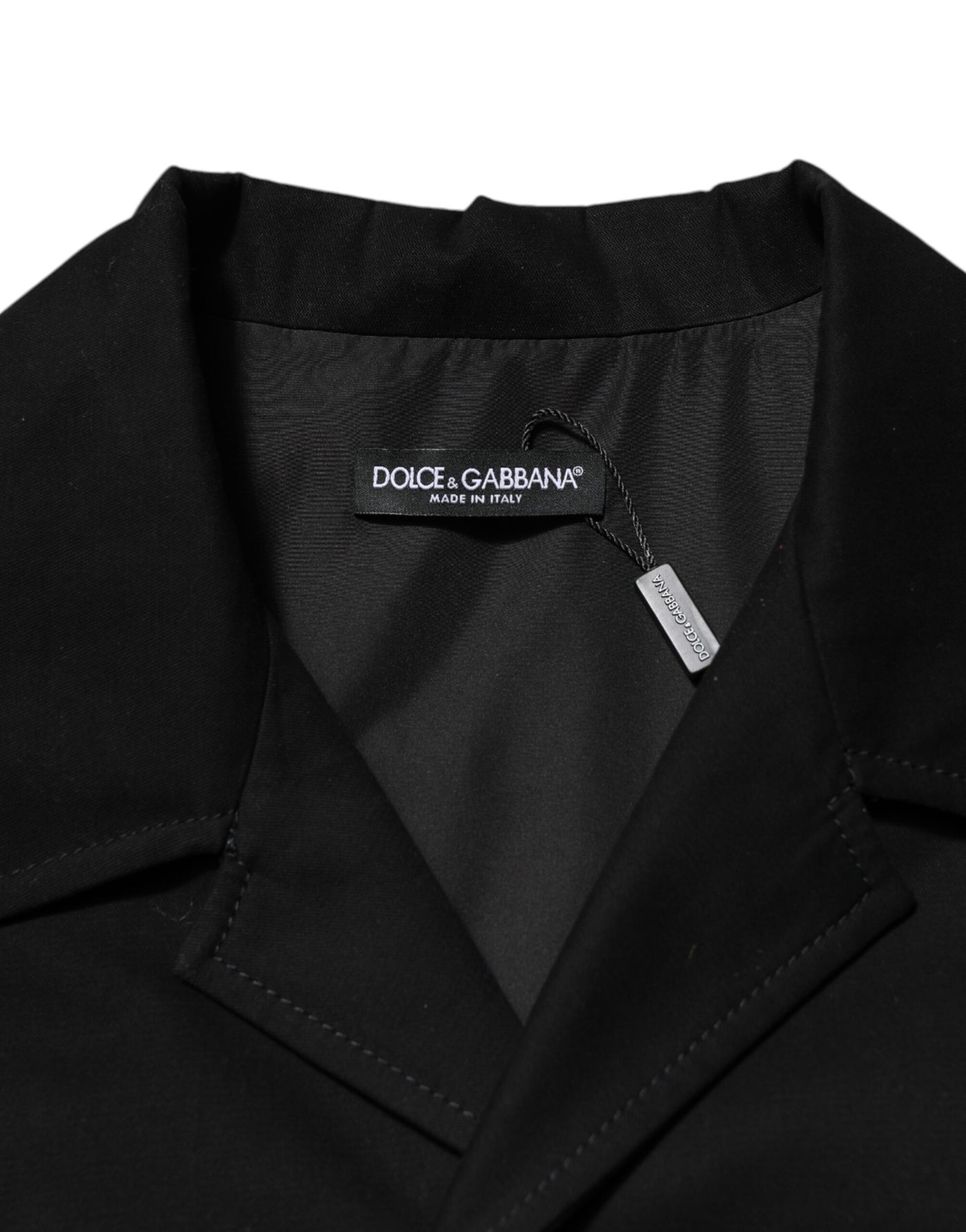 Dolce &amp; Gabbana Zwart Heren Casual Overhemd met Korte Mouwen en Knoopsluiting