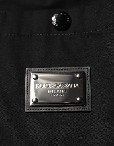 Dolce &amp; Gabbana Zwart Heren Casual Overhemd met Korte Mouwen en Knoopsluiting