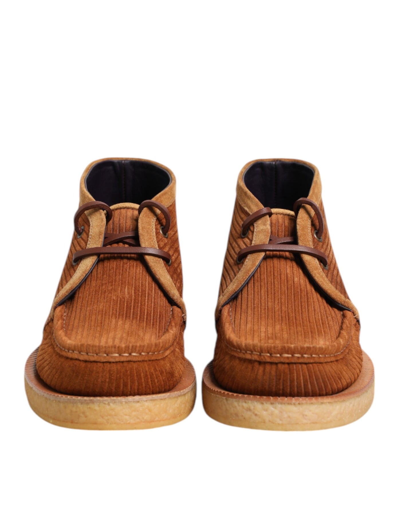 Dolce &amp; Gabbana Bruine Suède Nubuck Leren Desert Enkellaarzen