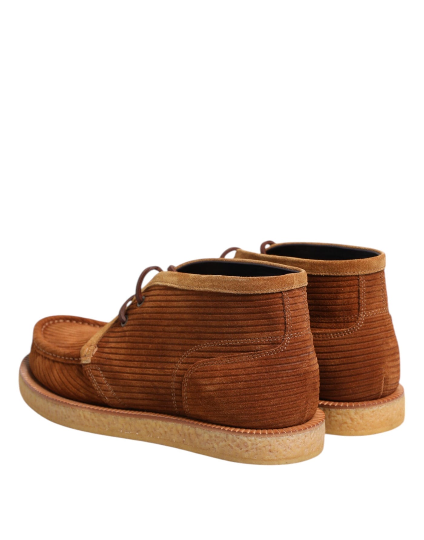 Dolce &amp; Gabbana Bruine Suède Nubuck Leren Desert Enkellaarzen