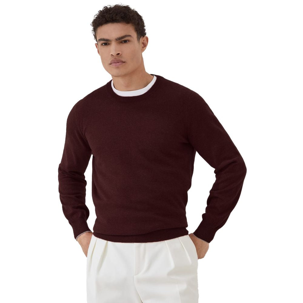 Pull en cachemire rouge Brunello Cucinelli