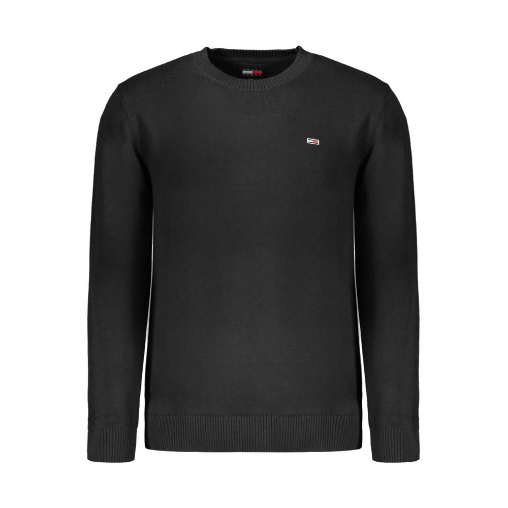 Pull en coton noir Tommy Hilfiger