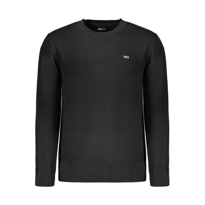Pull en coton noir Tommy Hilfiger