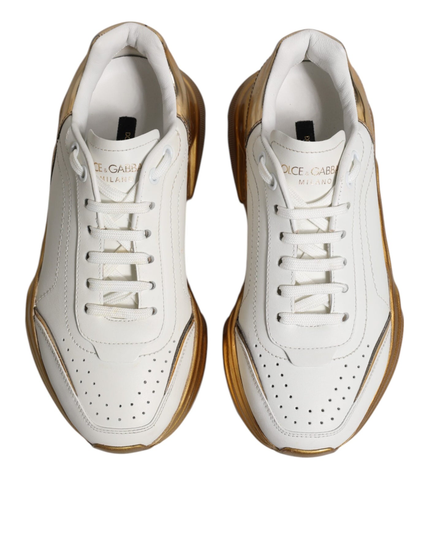 Baskets basses Dolce &amp; Gabbana Daymaster en or blanc