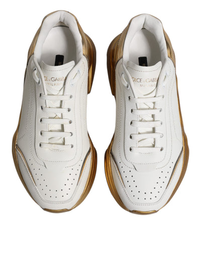 Baskets basses Dolce &amp; Gabbana Daymaster en or blanc