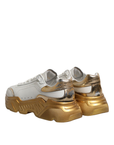 Baskets basses Dolce &amp; Gabbana Daymaster en or blanc