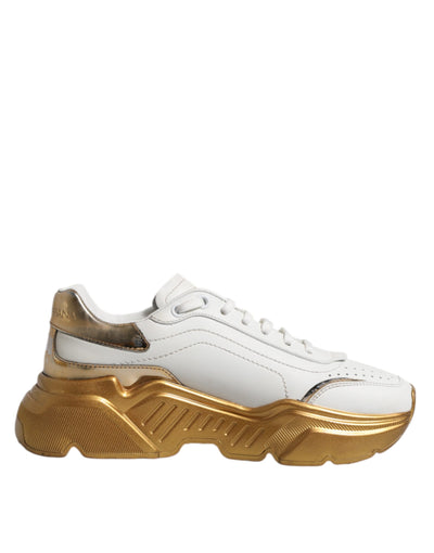 Baskets basses Dolce &amp; Gabbana Daymaster en or blanc