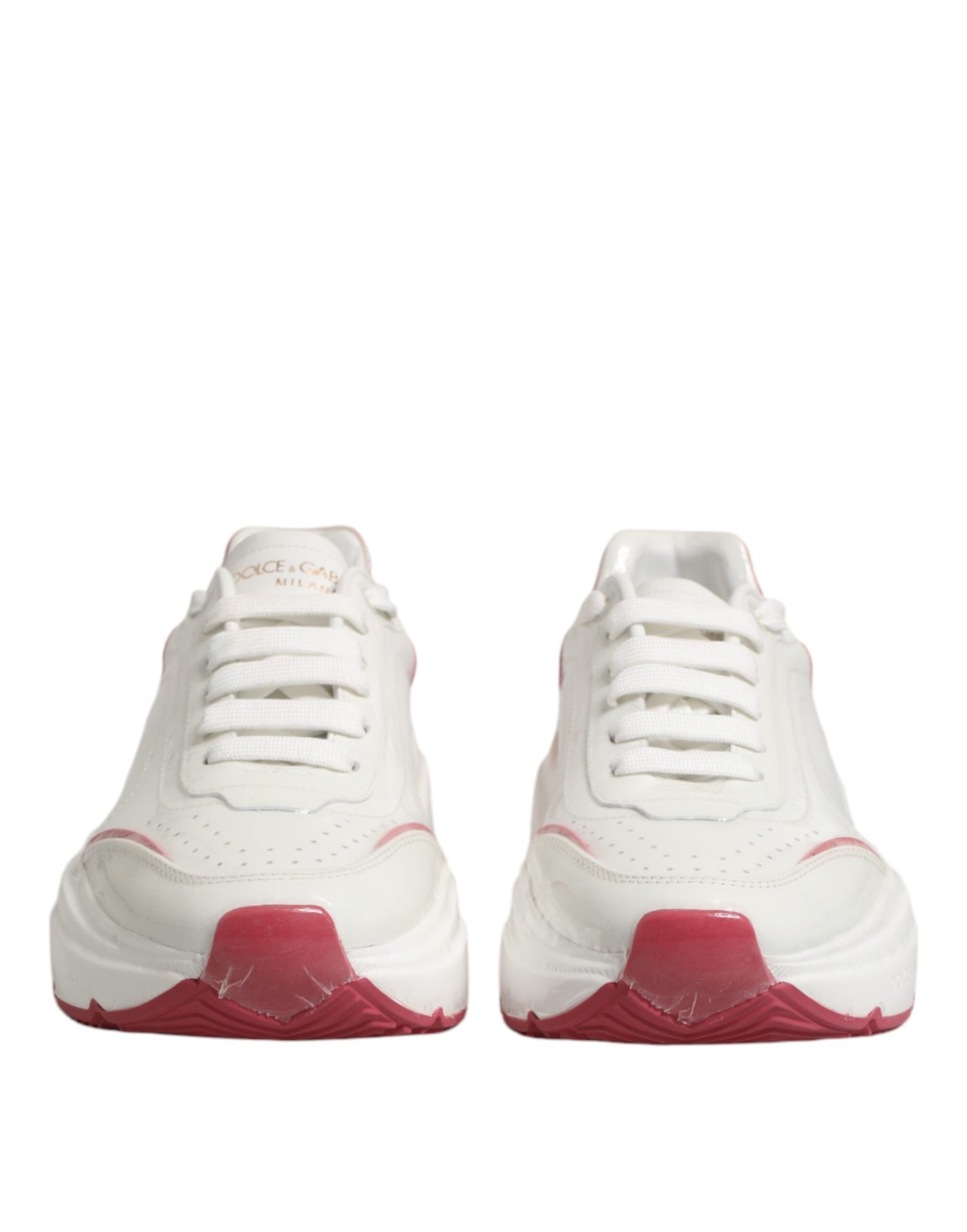 Baskets basses Dolce &amp; Gabbana Daymaster blanches et roses