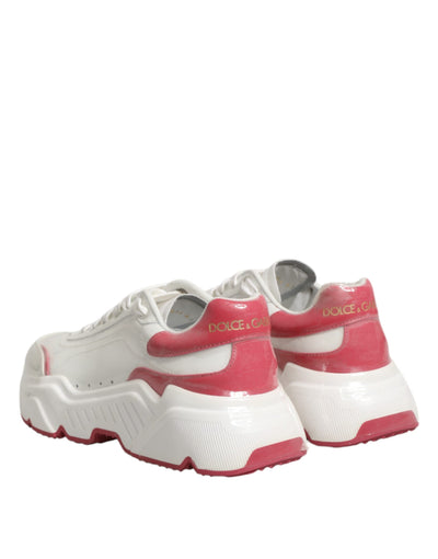 Baskets basses Dolce &amp; Gabbana Daymaster blanches et roses