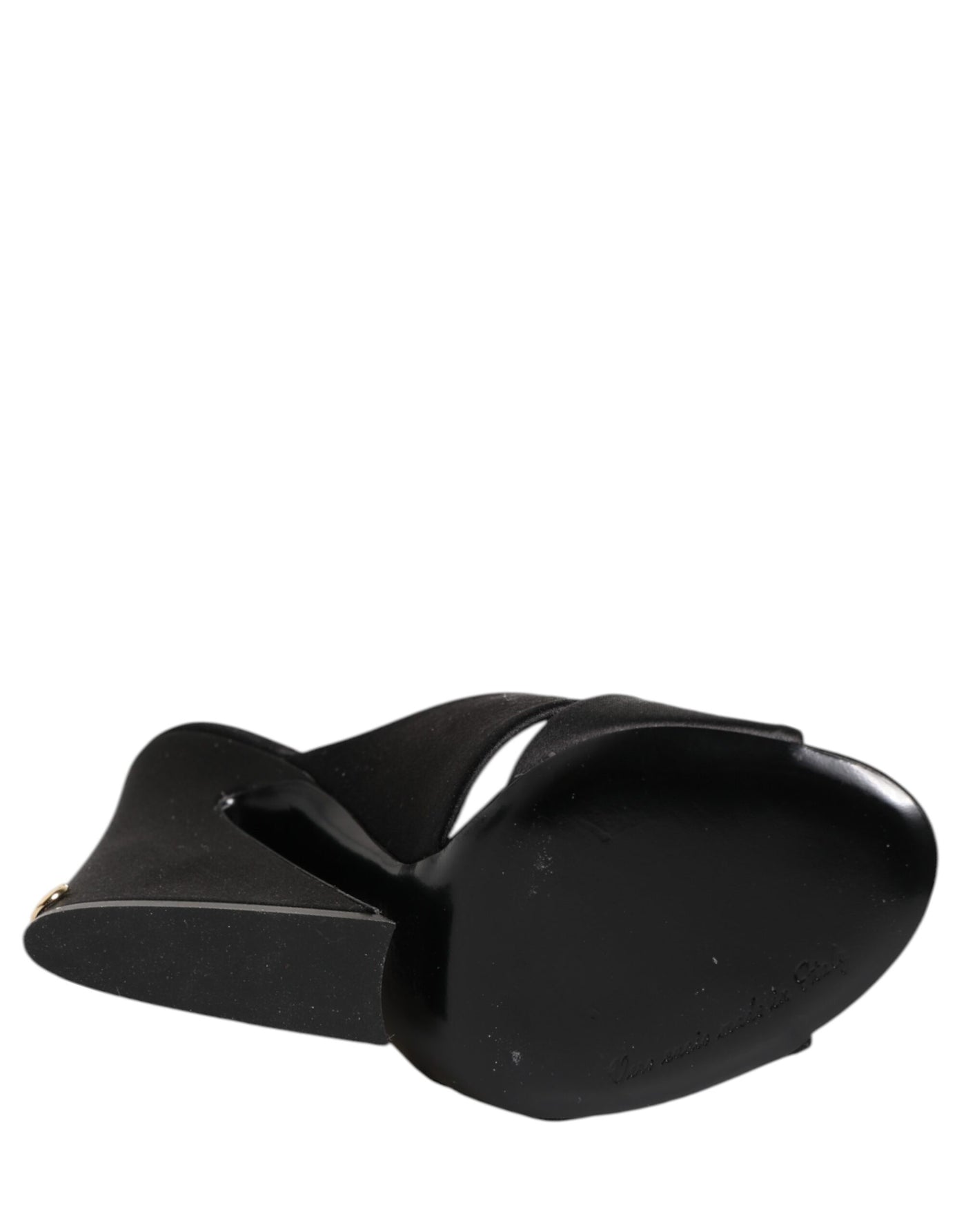 Dolce & Gabbana Black Keira Baroque High Heel Sandals Shoes