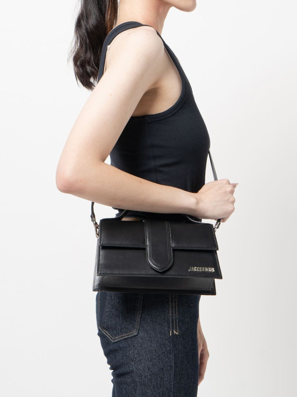 Jacquemus Le Grand Bambino zwarte tas