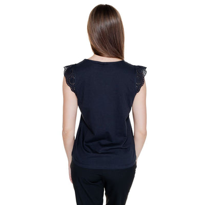 Vero Moda Zwart Gerecycled Katoenen T-shirt